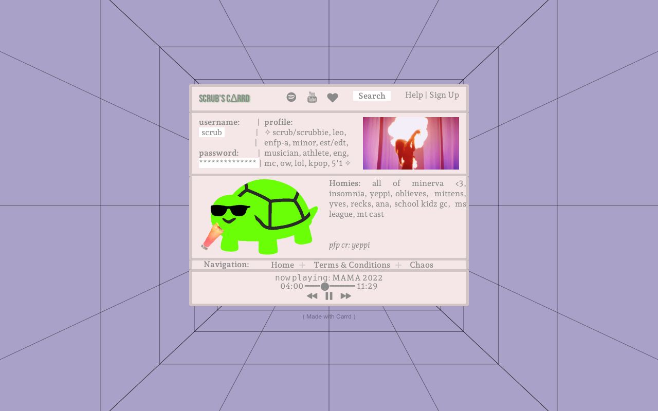 Carrd profile picture for @scrubs